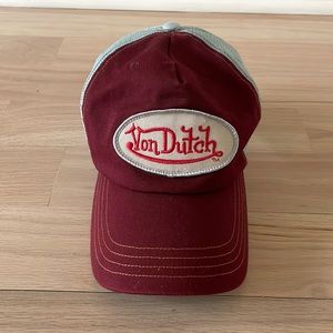Von Dutch Hat - Light Blue/Maroon